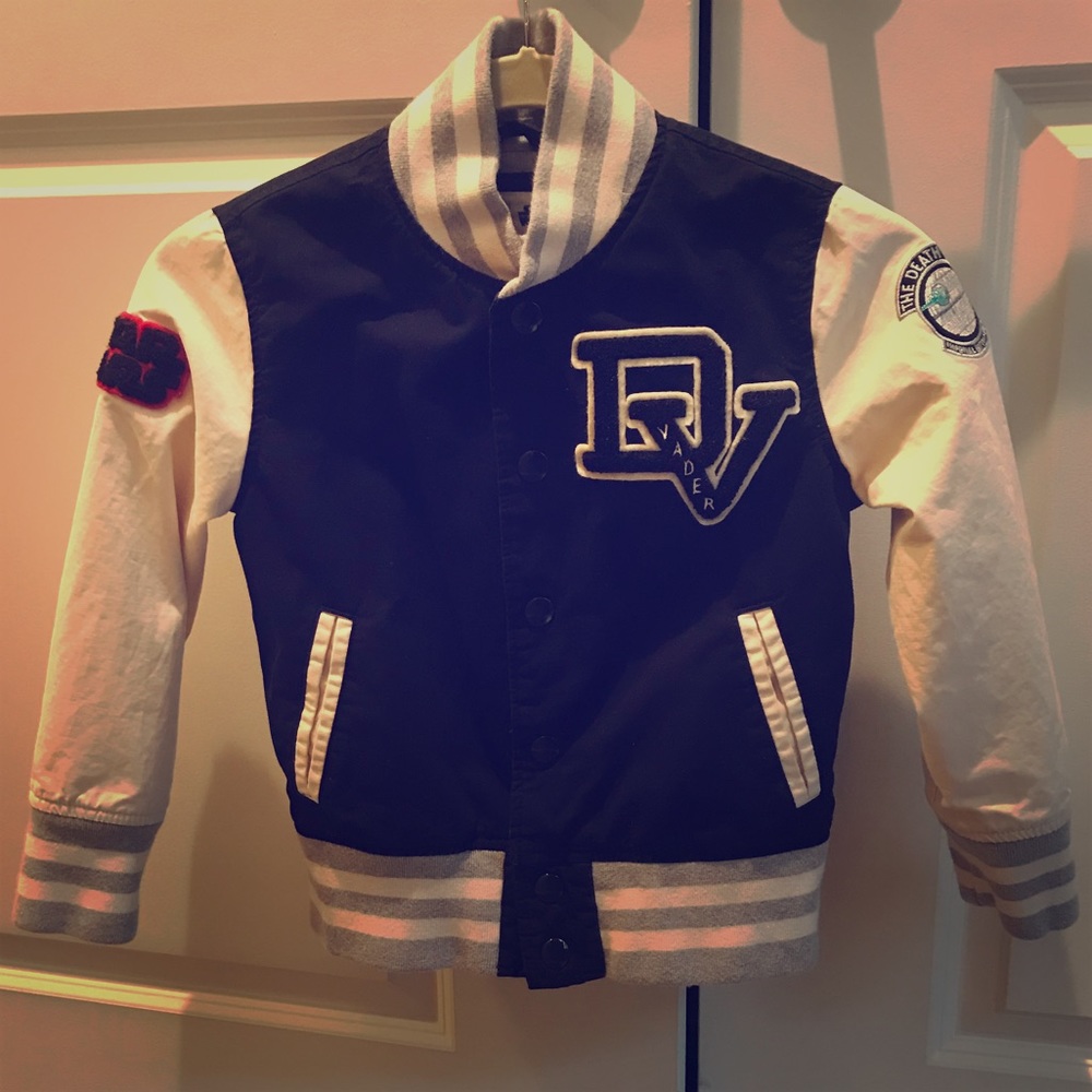 Gap Kids Star Wars Letterman Jacket. Like new.
